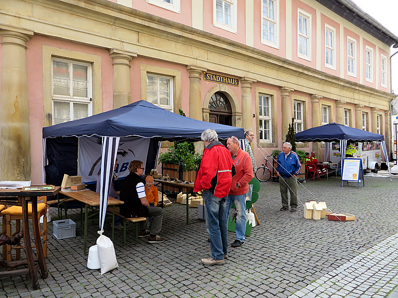 Der Aufbau war schnell erledigt