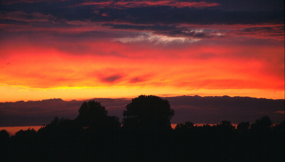 Sonnenuntergang nach Sommergewitter