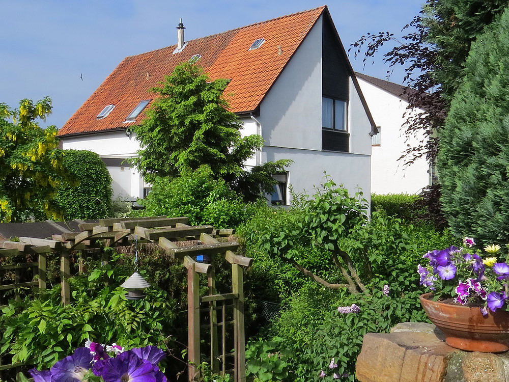 Im Frühling blüht es im Garten 