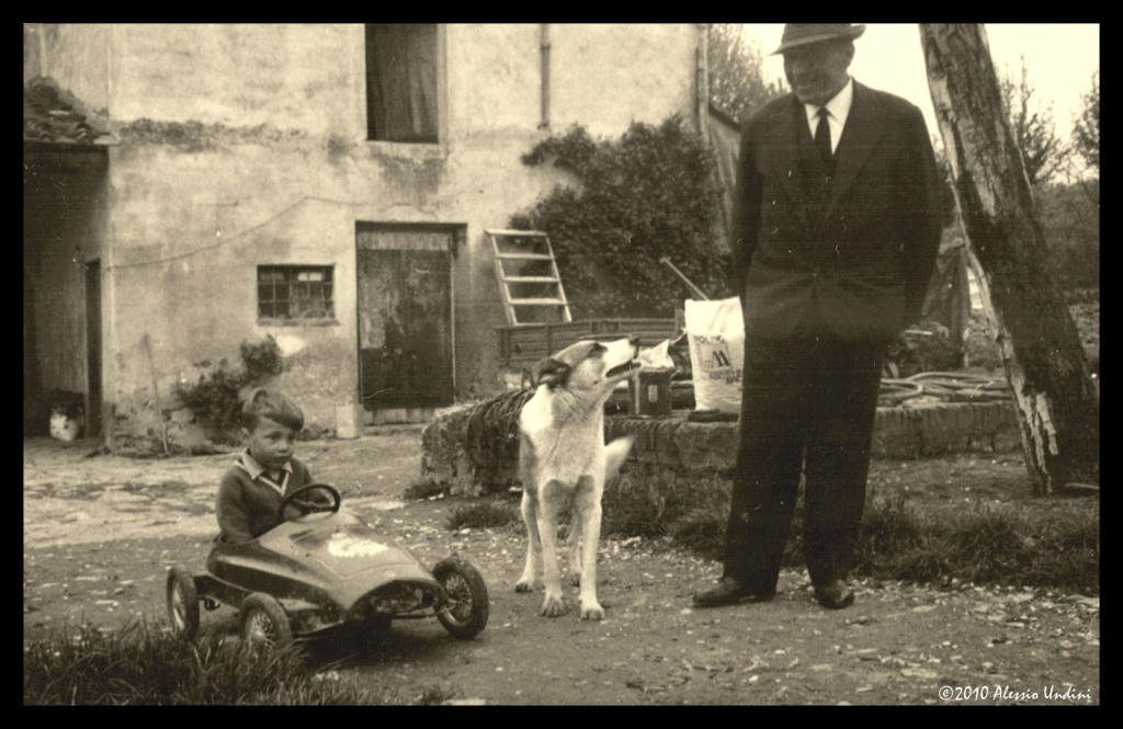 1965 - Io, con Fido e il nonno Ruggero