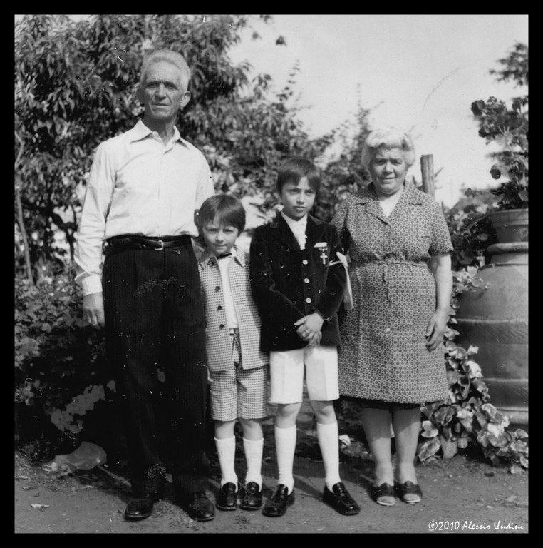 1971 - La mia comunione e i miei nonni Fausto ed Ersilia