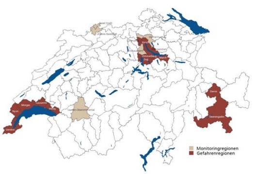 Aktuelle Gefahrenkarte