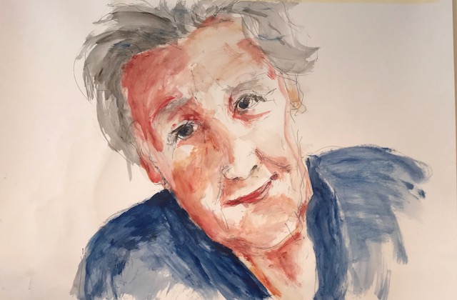 Alter 6, 63x44cm, Acryl auf Papier 