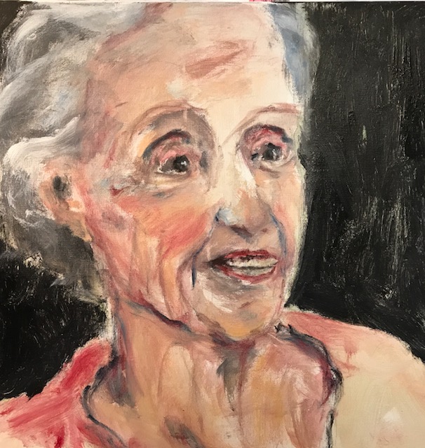 Frau 1,  50x50cm, Acryl 