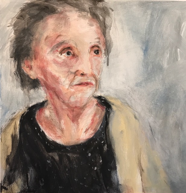 Frau 2,  50x50cm, Acryl 