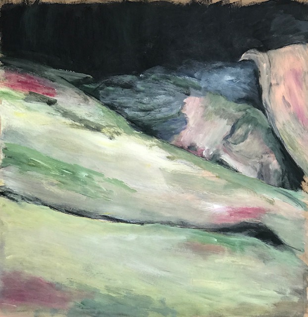 Schlaf, 100x100cm, Acryl