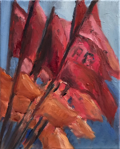 Ohne Titel, 24x30cm, Öl auf Leinwand