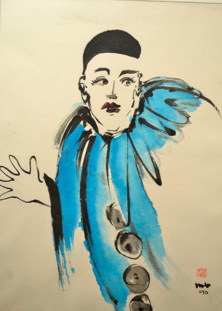 Clown türkis/34,7x48,0cm/ID: P86-1898