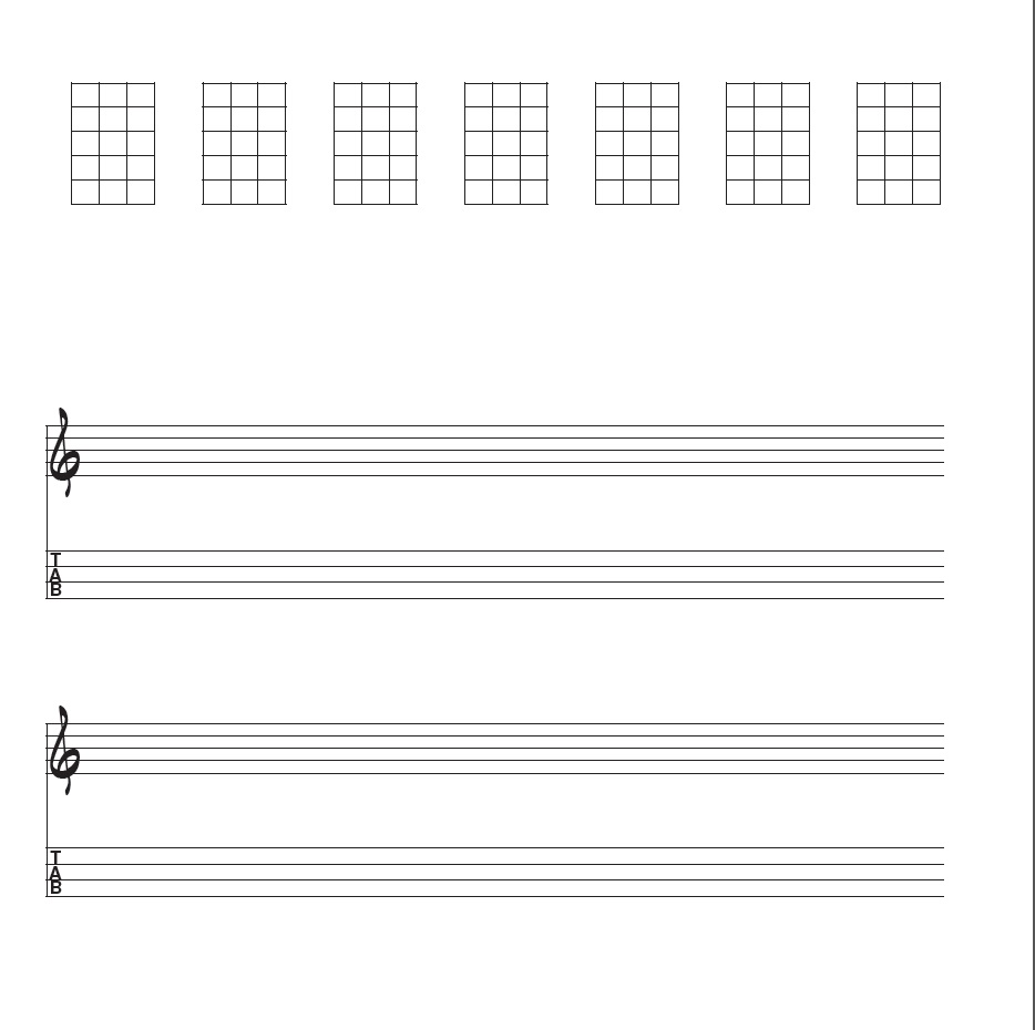 blank manuscript paper for guitar