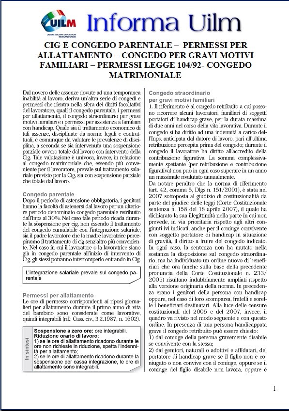 legge congedi parentali legge congedi parentali