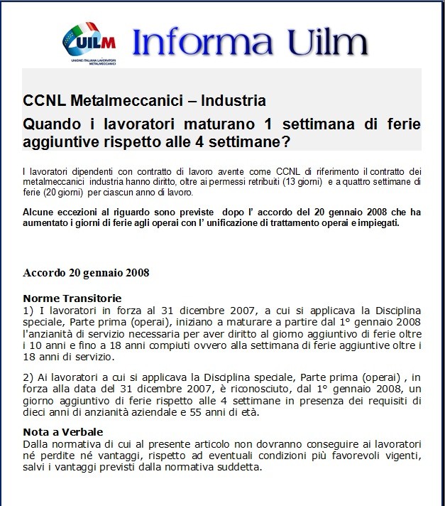 contratto metalmeccanici permessi retribuiti contratto metalmeccanici permessi retribuiti