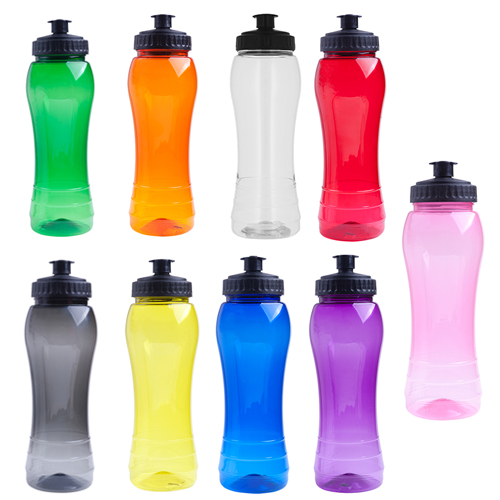 CÓDIGO T19 POP Cilindro de plástico de color traslúcido con chupón. Material: Plástico Capacidad: 700 ml. Medidas 25 x 9 cm