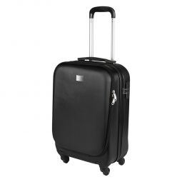 Código SIN 952 MALETA RAINIER Maleta trolley con 4 ruedas. Cierre frontal con espacio para laptop y organizador de documentos. Cierre principal con 2 compartimentos internos. Placa metálica removible para fácil grabado y candado de seguridad