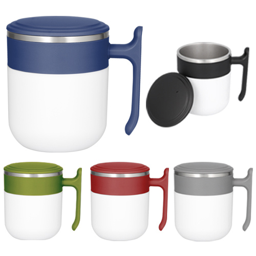 Código T 100 CARTAGENA Termo de doble pared con interior de acero inoxidable y exterior de plástico, tapa de cierre a presión y asa de plástico. Material: Acero Inoxidable Capacidad: 360 ml. Medidas del producto Alto: 10.0 cm. Ancho: 8.0 cm.