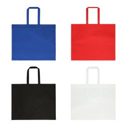 CÓDIGO SIN 176 Bolsa sin fuelle con asas. Sellada a calor. Material Non Woven.  Medida 49 x 40 cm