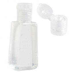 Código SLD 041 SANITIZANTE EN BOTE CUADRADO. Gel sanitizante portátil y recargable. Alcohol al 62%. Material Plástico. Medida 3 x 7.5 cm. Capacidad 30 ml.