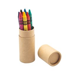 Código INF 014 CRAYONES CANAIMA. Estuche de cartón con 8 crayones de varios colores. Material Cartón. Medidas 3.5 x 10.3 cm 