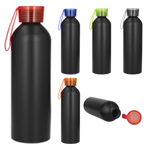 CÓDIGO T95 TUCAN Cilindro de acero inoxidable, con tapa de plástico traslúcida enroscable y correa de silicón. (El stock de la base se maneja por separado). Material: Acero Inoxidable Capacidad: 800 ml. Medidas 23.7 x 7.2 cm