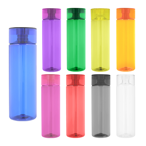 CÓDIGO T131 SPARK Cilindro de plástico con tapa enroscable y cuerpo de color. Material: Plástico Capacidad: 660 ml. Medidas 22 x 6.5 cm