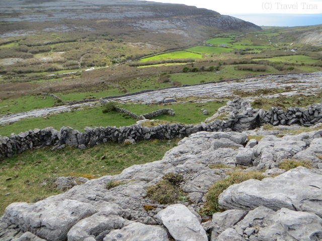 Blick vom Berg hinab.