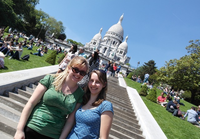 Mit Anja vor Sacre Coeur, definitiv mein Lieblingsort von Paris soweit.