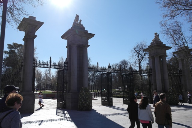 Eingang zum Stadtpark Retiro