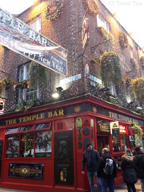 Touri-Motiv Nummer Eins: Die Temple Bar im Temple Bar Viertel.