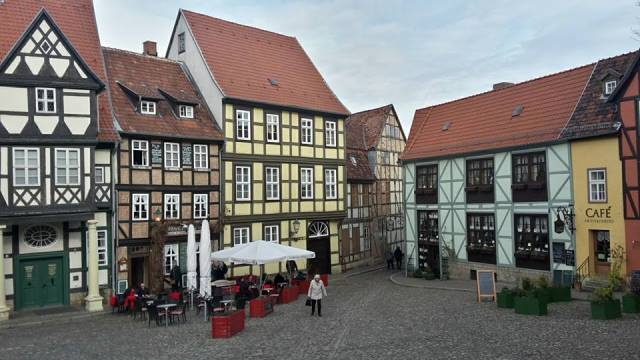 Gemütliche Fachwerk-Architektur in Werningerode/ Deutschland.