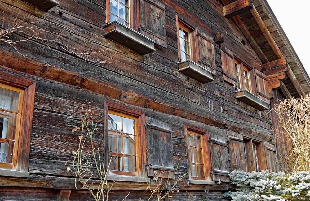 Taditioneller europäischer Blockbau