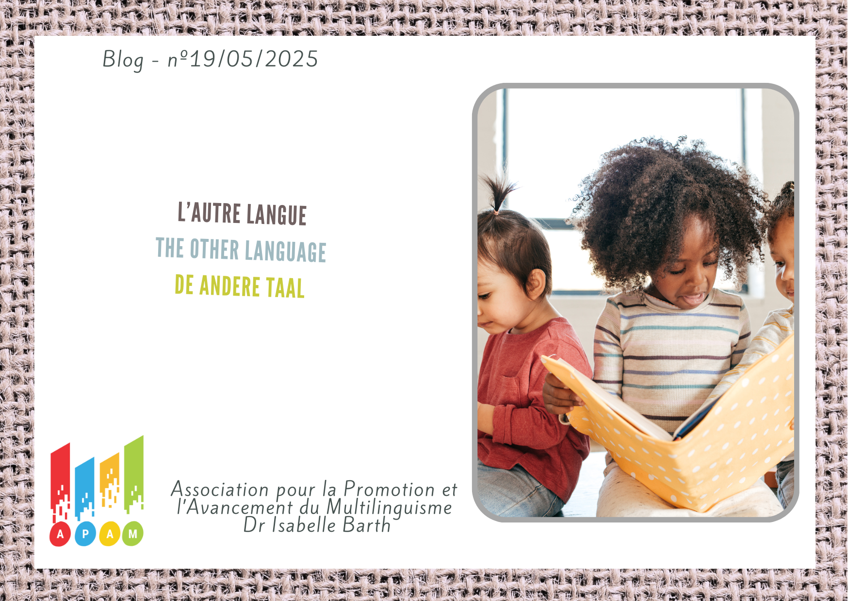 L'autre langue || The other language || De andere taal