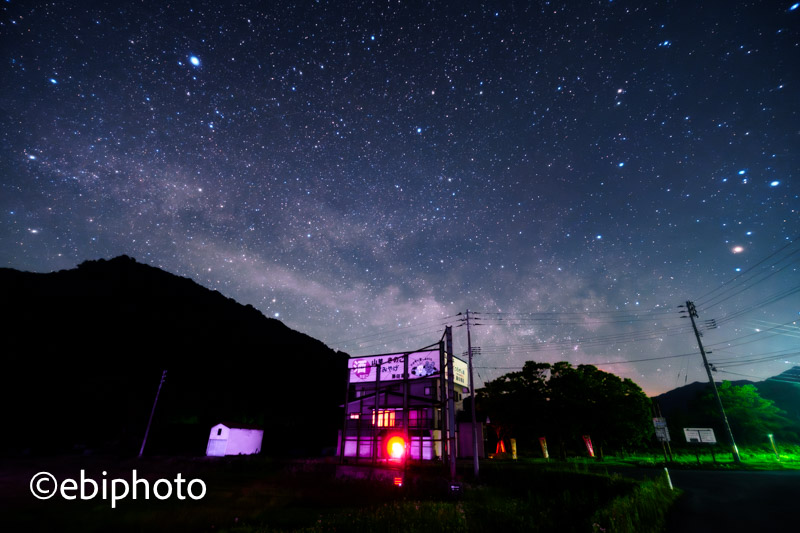 笹川流れと小国の星空