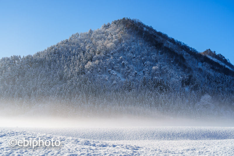 高畠と蔵王周辺の雪景色