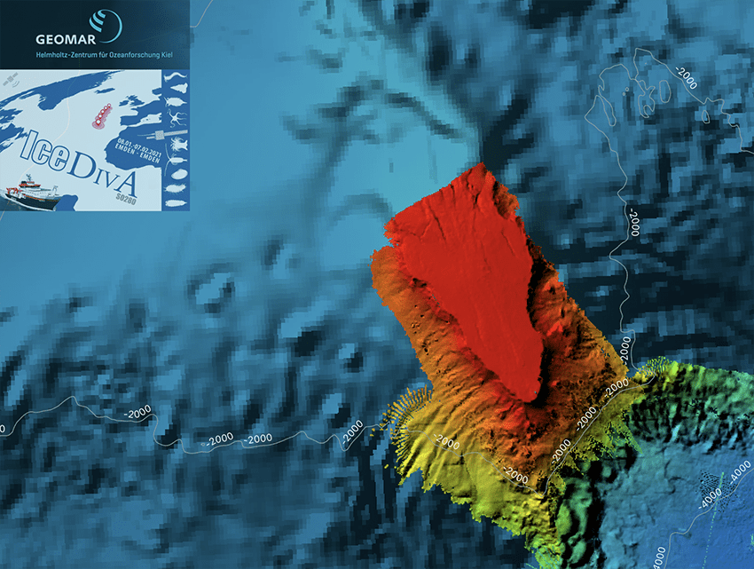 The stunning structure of Josephine Seamount in between the crests of the Horseshoe seamount chain