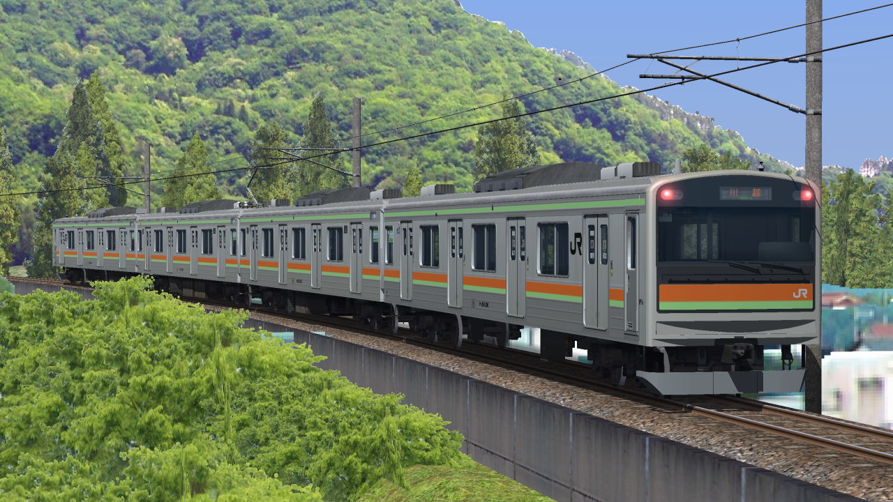 JR東日本205系3000番台 方向幕 行先表示器 鉄道部品 八高線・川越線