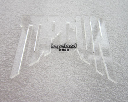 Clear acrylic laser cutting necklace 