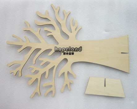 plywood tree laser cutting 