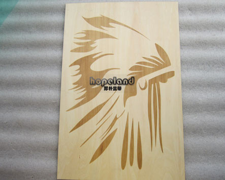 Laser engraving/etching plywood