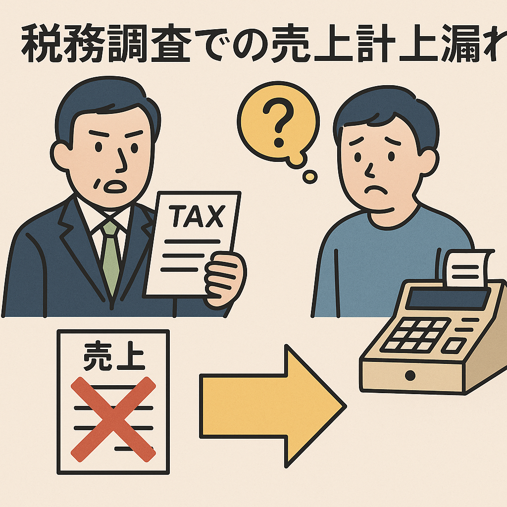 法人税の税務調査ー税務調査で多い売上計上漏れを税理士が解説