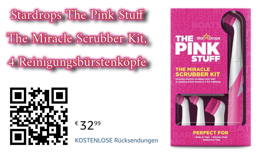 THE PINK STUFF, 4 Reinigungsbürstenköpfe