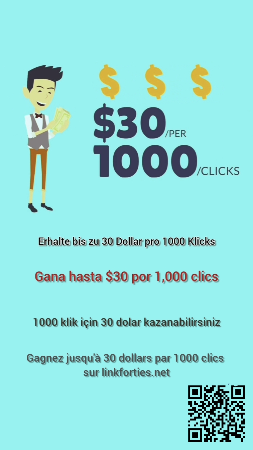 BLogger. 30$ für 1000 KLICKS