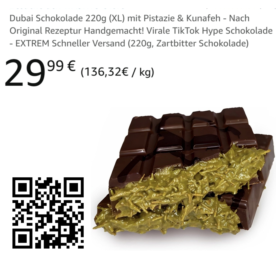 Dubai Schokolade (zartbitter)