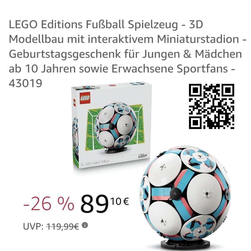 LEGO, Fussball, WM2026, Geschenkidee