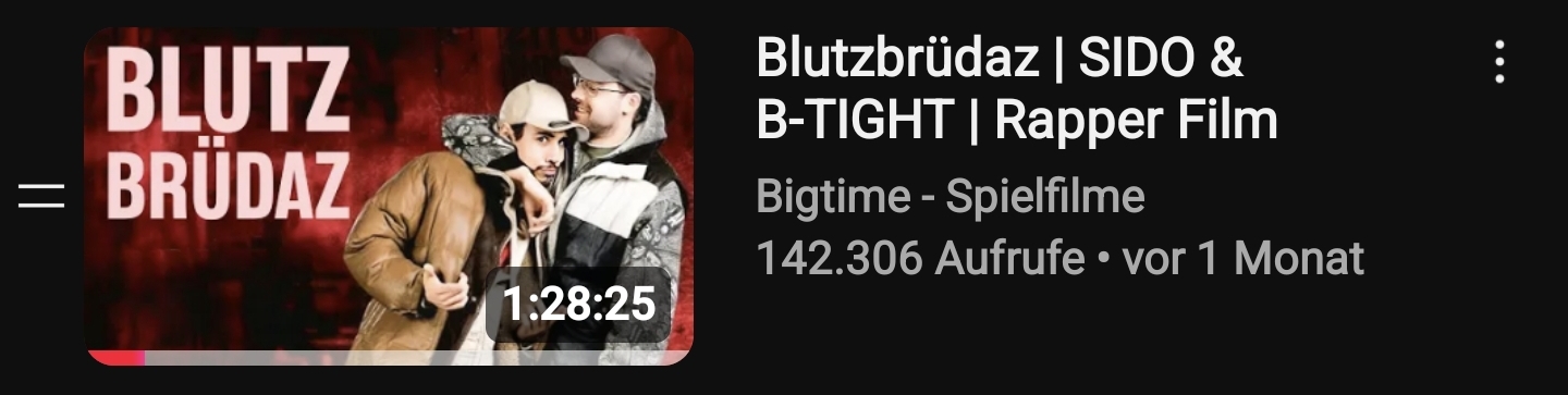 Blützbrüdaz kostenlos auf Youtube