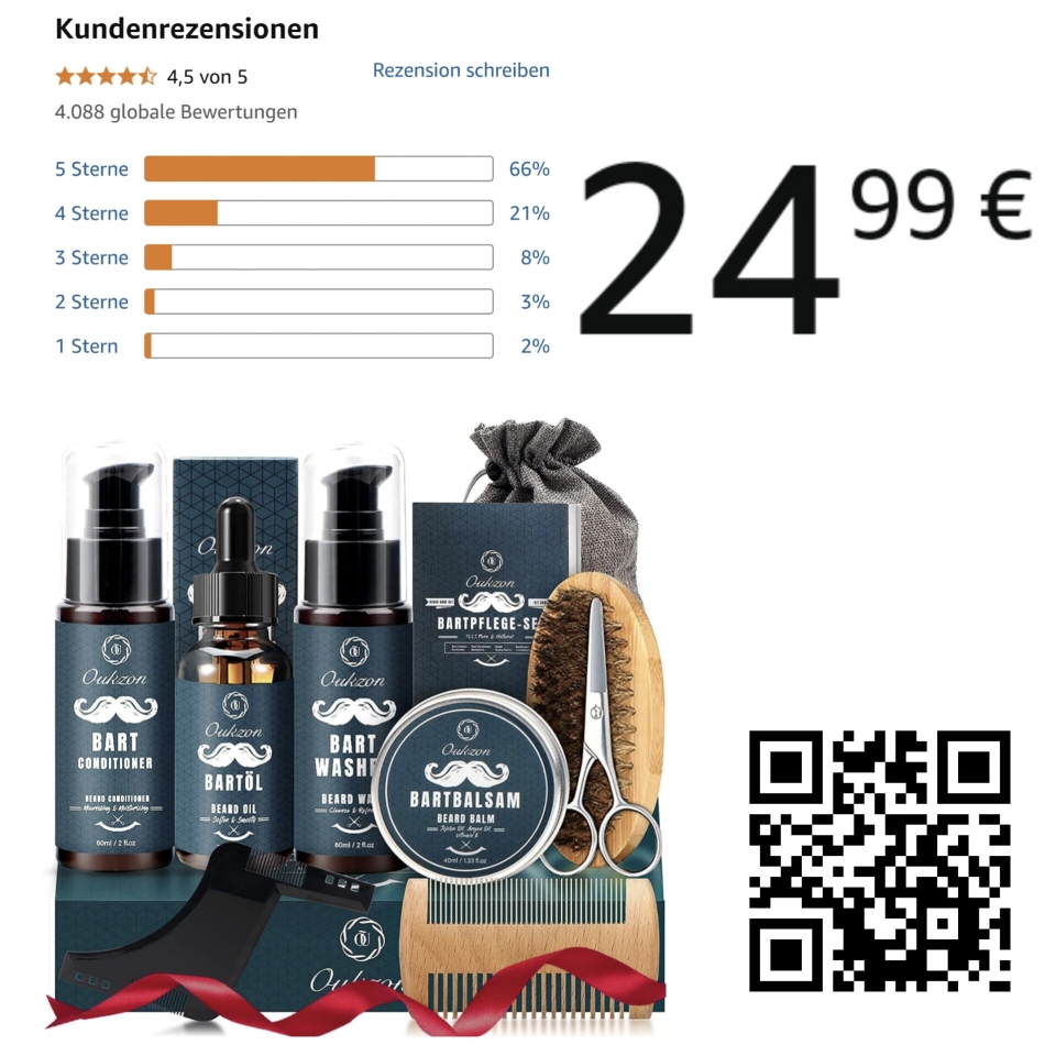 Bartpflege SET für Männer