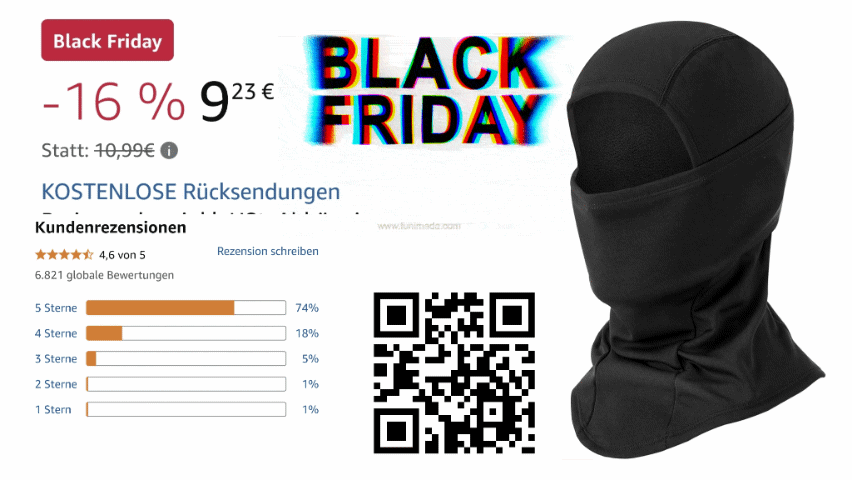 Mütze, Sturmhaube, Motorrad, SKI, Damen, Herren