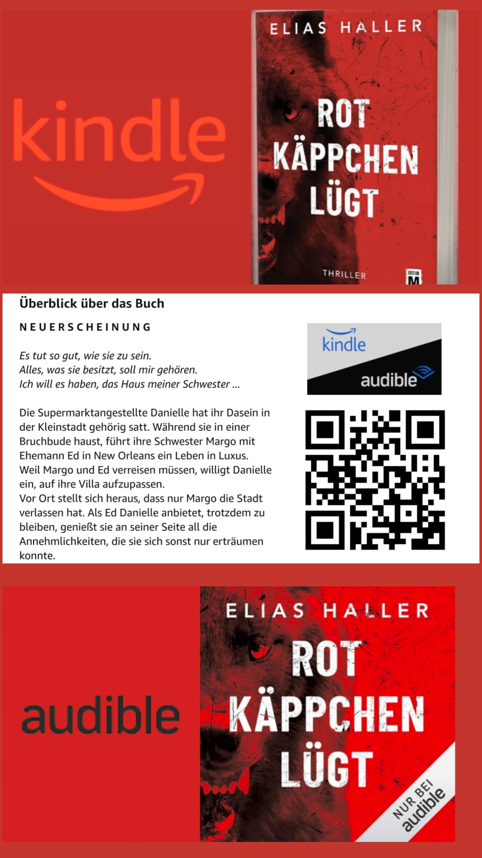 ROTkäppchen lügt Buch sowie auch als Audiobuch erhältlch