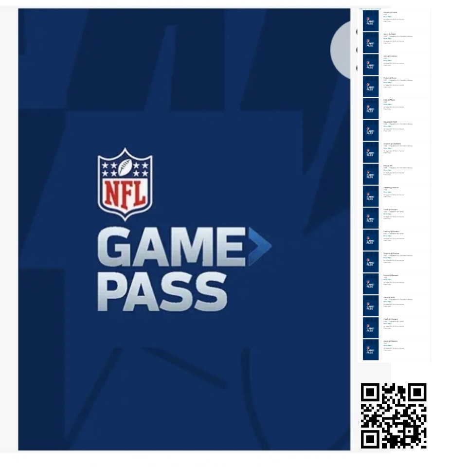NFL GAME PASS Prime Video