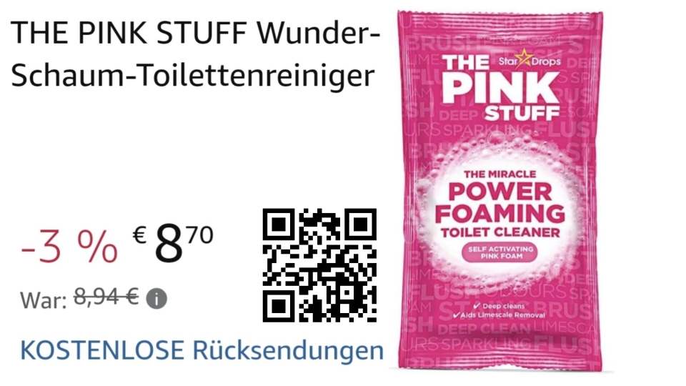 The pink stuff, Wunderschaum-Toilettenreiniger