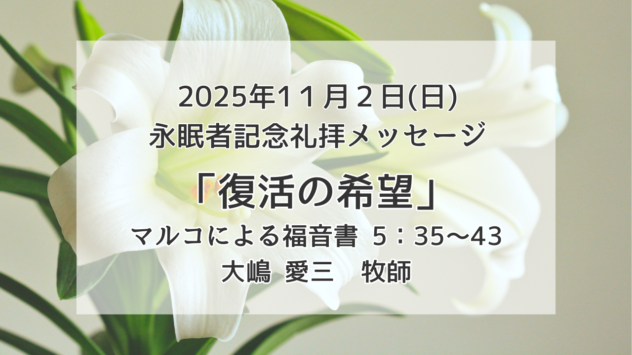 「復活の希望」11月2日