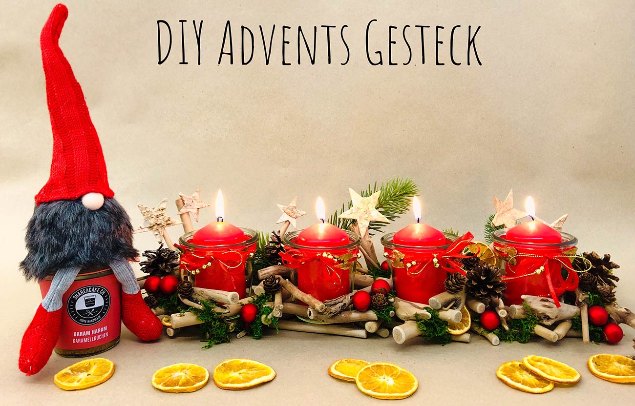 Advents Gesteck - Geschenkidee